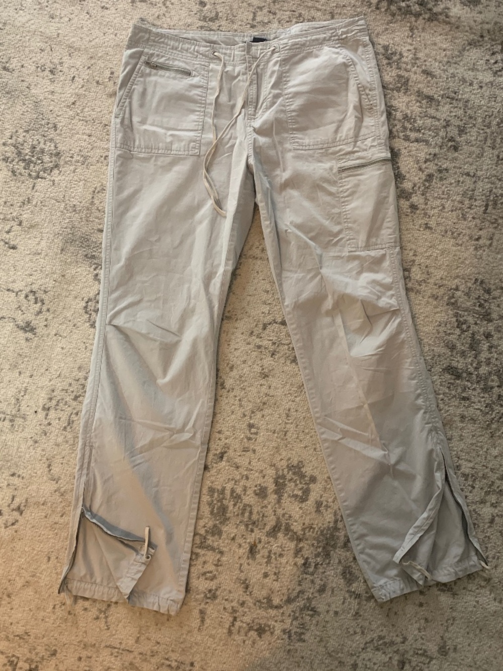 GAP Stretch Light Blue Cargo Utility Pants - Low/Mid Rise - Y2K Size M